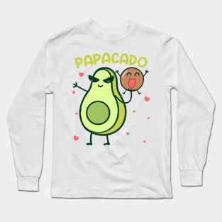 Papacado Pregnancy Announcement Girl Gift For Men Father day Long Sleeve T-Shirt